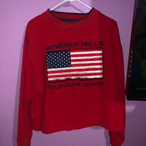 Polo cropped sweater